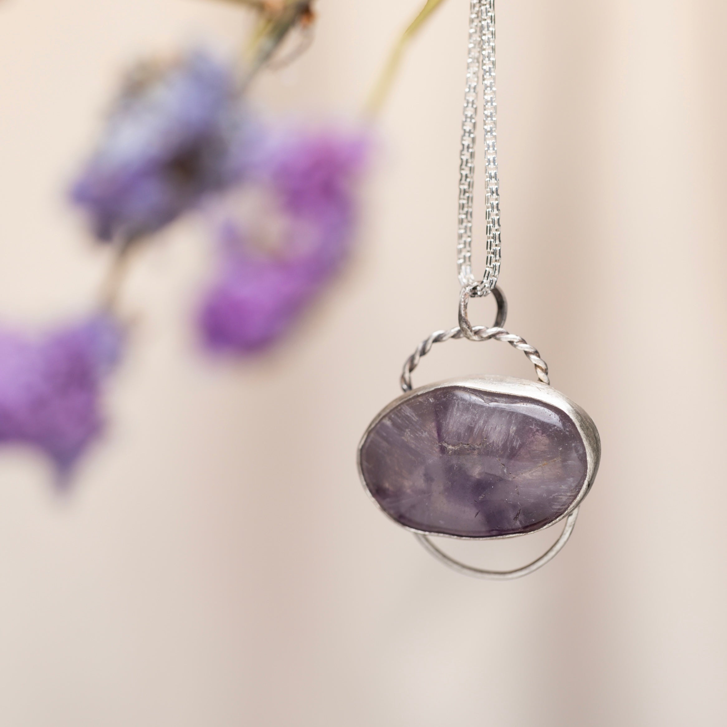 Amethyst deals mountain necklace